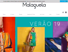 Tablet Screenshot of malaguetafashion.com.br